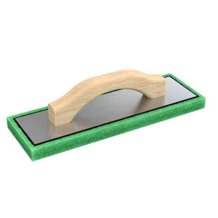 BON TOOL Bon 83-102 Green Foam Float, 4" X 12" X 3/4" Wood Handle 83-102